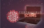 coronavirus scams with laptop