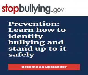 stopbullying.gov written on an poster